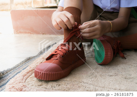 The student Leash shoelace new sneakers. The student Leash shoelace new sneakers. 26181875