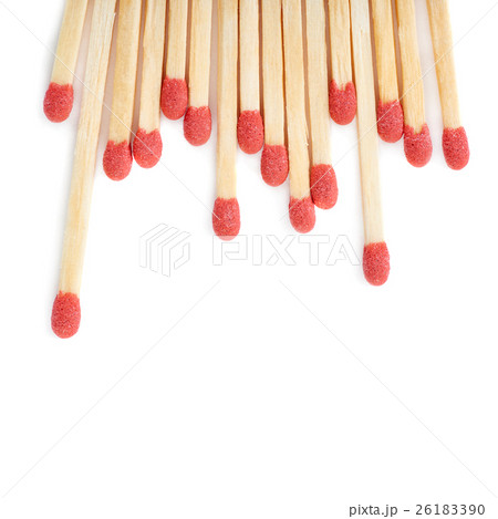 Pile of Wooden matches isolated over the white Pile of Wooden matches isolated over the white 26183390