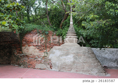 Old Stupa with brick wall Old Stupa with brick wall 26183587