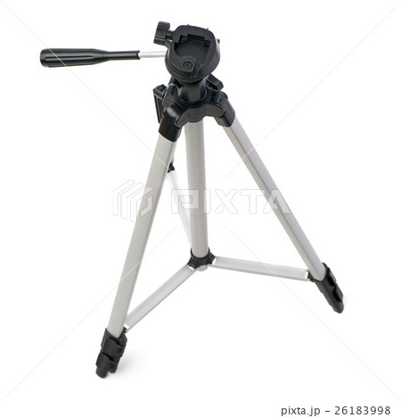 Camera tripod over isolated white background 26183998