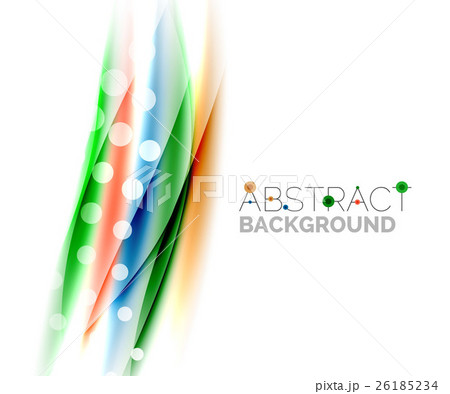 Color wavy lines with light shiny effects 26185234