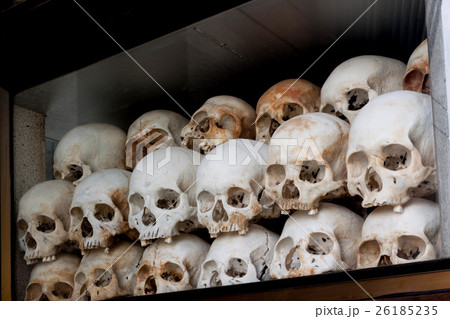 カンボジアのプノンペン郊外にあるキリング・フィールド 26185235