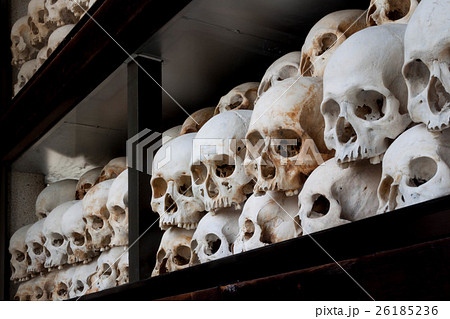 カンボジアのプノンペン郊外にあるキリング・フィールド 26185236