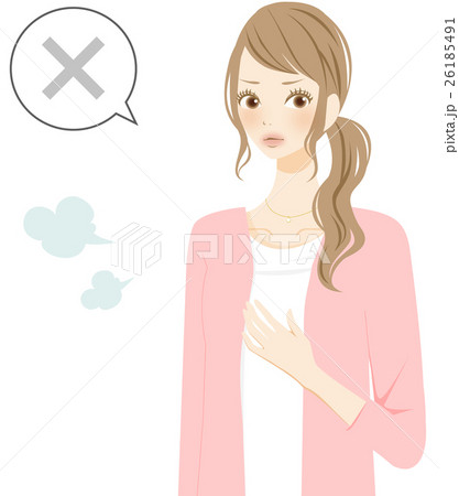 怒る女性　バツ　パーツ 26185491
