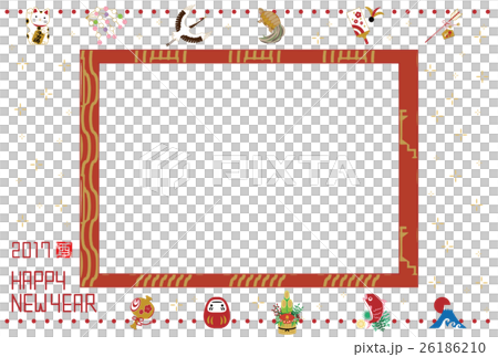 New Year's (Rooster Year: lucky gathering frame (sideways)) 26186210