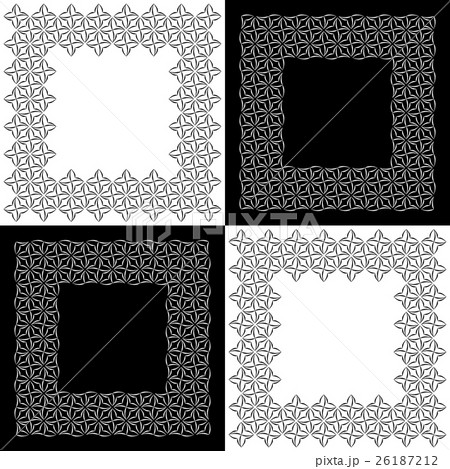 Set of Four Lacy Floral Frames 26187212