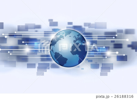 Global Connections Bright Technology Background Global Connections Bright Technology Background 26188316