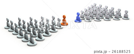 対峙する二つの勢力のリーダー 26188525