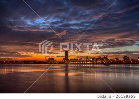 夕日 日没 夕焼け 26189365