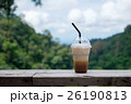Iced coffee on balcony 26190813