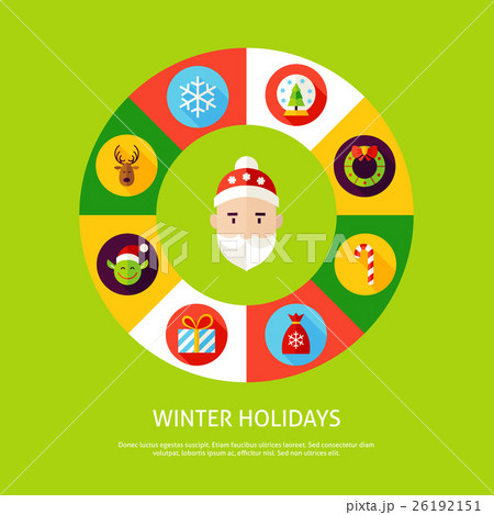 Winter Holidays Infographic Concept Winter Holidays Infographic Concept 26192151