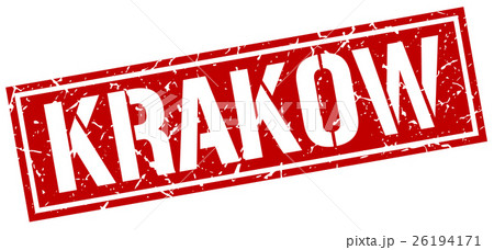 Krakow red square stamp 26194171