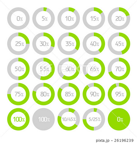 Round infographic elements and pie charts  26196239