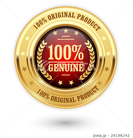 100 percent genuine product - golden insignia  26196242