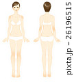 イラスト　女性　美容　全身 26196515