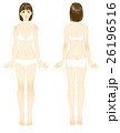 イラスト　女性　美容　全身 26196516