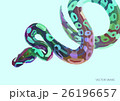 Cool varicoloured poster with lowpoly anaconda. 26196657