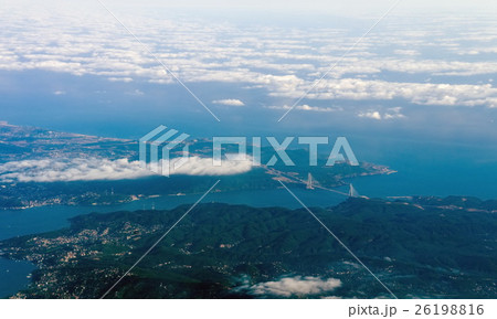 aerial view of Istanbul from airplane 26198816