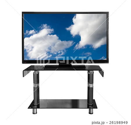 Tv on the stand with picture 26198949