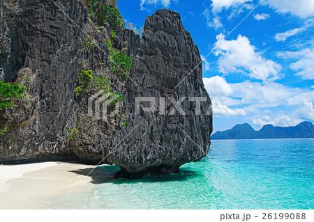 Scenic tropical beach, El Nido Palawan Philippines 26199088