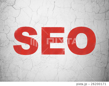 Web development concept: SEO on wall background 26200171