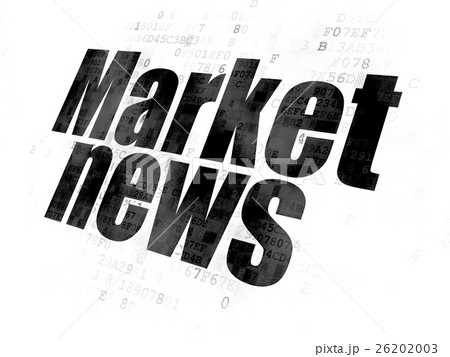 News concept: Market News on Digital background 26202003