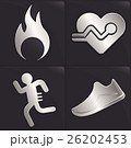 Platinum running icon concept. 26202453