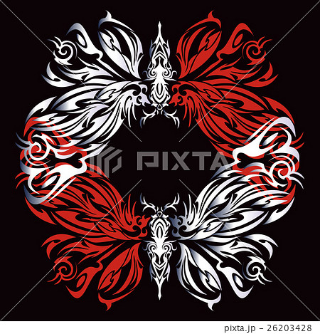 トライバル 蝶のデザインのイラスト素材 26203428 Pixta