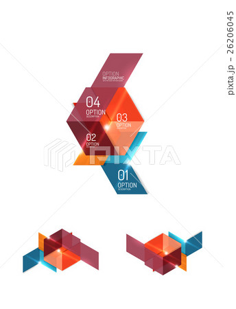 Set of abstract geometric paper graphic layouts Set of abstract geometric paper graphic layouts 26206045