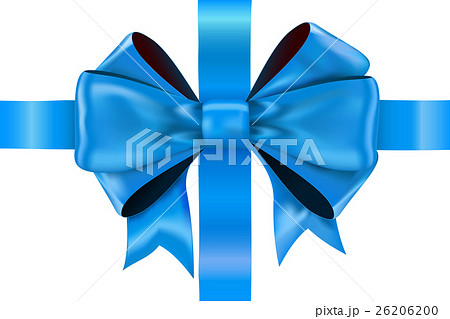 Blue bow ribbon. Blue bow ribbon. 26206200
