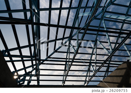 Structure of steel roof. Structure of steel roof. 26209755