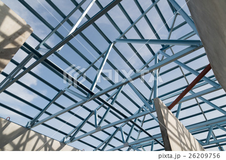 Structure of steel roof. 26209756