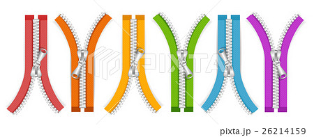 Clothes Colorful Zip Collection Open Positions 26214159