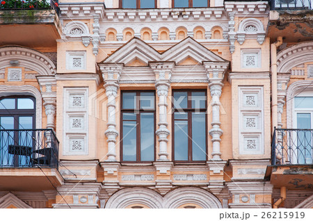 facade of a historic building with beautiful facade of a historic building with beautiful 26215919