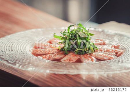 Delicious appetizer with herbs 26216172