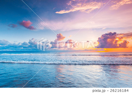 Sunset over sea on Bali Sunset over sea on Bali 26216184