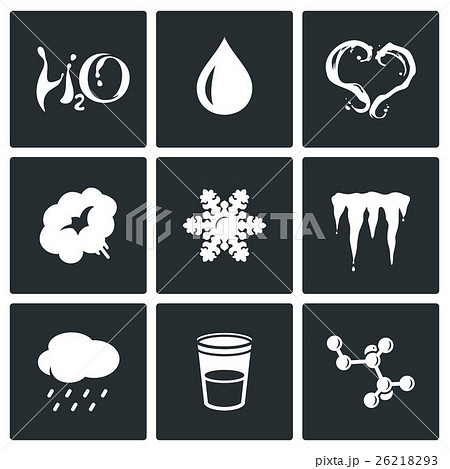 Water icons set. Vector Illustration. 26218293