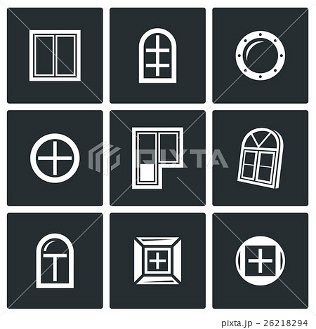 Various window icons set. Vector Illustration.  26218294