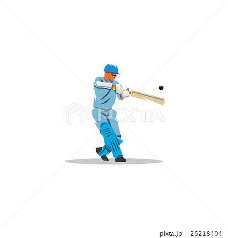 Cricket player sign. Vector Illustration. 26218404