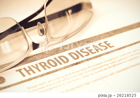 Thyroid Disease. Medicine. 3D Illustration. 26218525