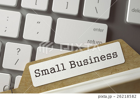 Sort Index Card with Small Business. 3D. Sort Index Card with Small Business. 3D. 26218582