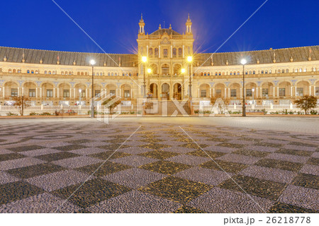 Seville. Spanish Square or Plaza de Espana. Seville. Spanish Square or Plaza de Espana. 26218778