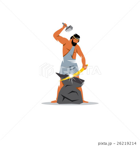 Hephaestus sign. Vector Illustration. 26219214