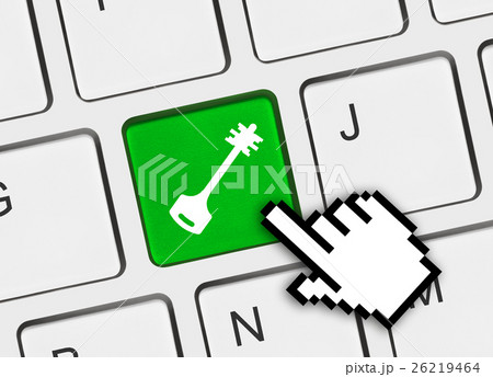 Computer keyboard with security key 26219464