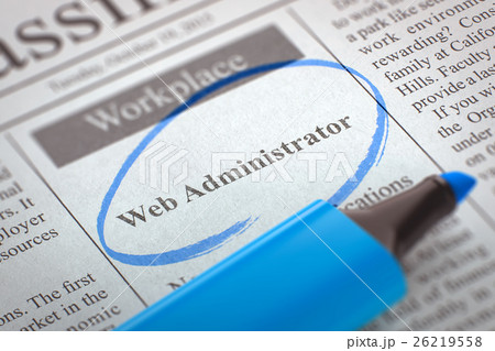 Web Administrator Wanted. 3D. Web Administrator Wanted. 3D. 26219558