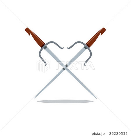 Vector Sai Weapon Cartoon Illustration. 26220535