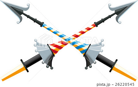 Crossed spear 26220545