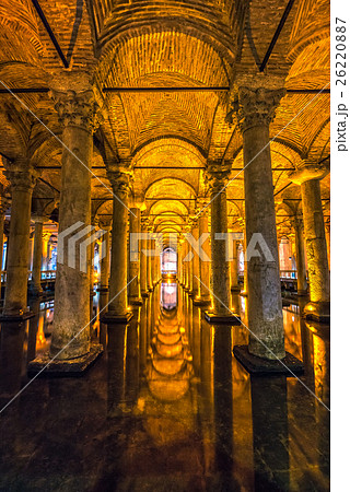 The Basilica Cistern, Istanbul, Turkey. The Basilica Cistern, Istanbul, Turkey. 26220887