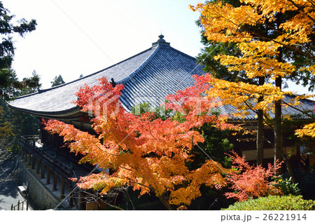 播州清水寺の紅葉の写真素材