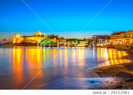 Bodrum Castle and Marina at Sunset, Turkey 26222061